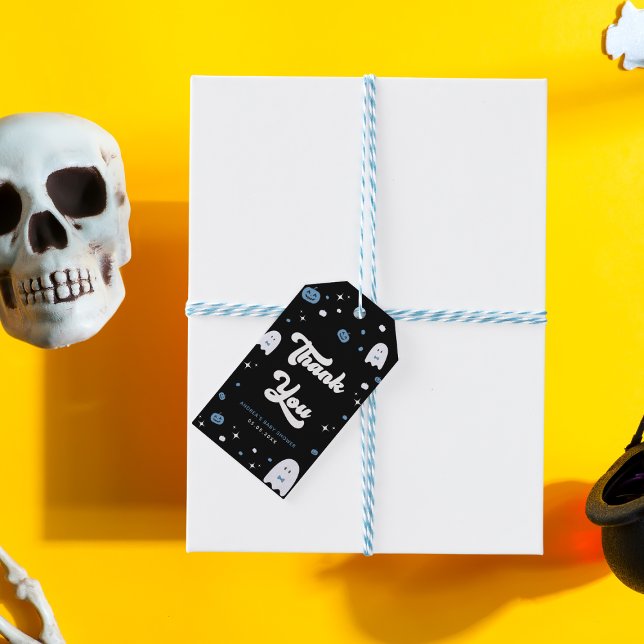 Étiquettes-cadeau Garçon de bébé Halloween Groovy Little Boo Boy  Gh (Créateur téléchargé)