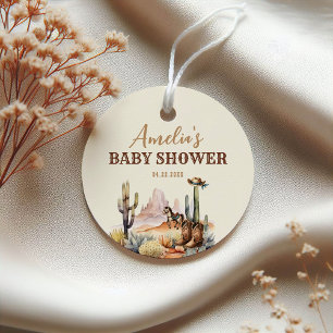 Étiquettes Cadeau Garçon Occidental Un Petit Cow-Boy Baby Shower Rus