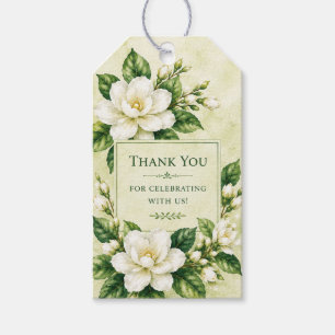 Étiquettes-cadeau Gardenia Merci de célébrer avec nous