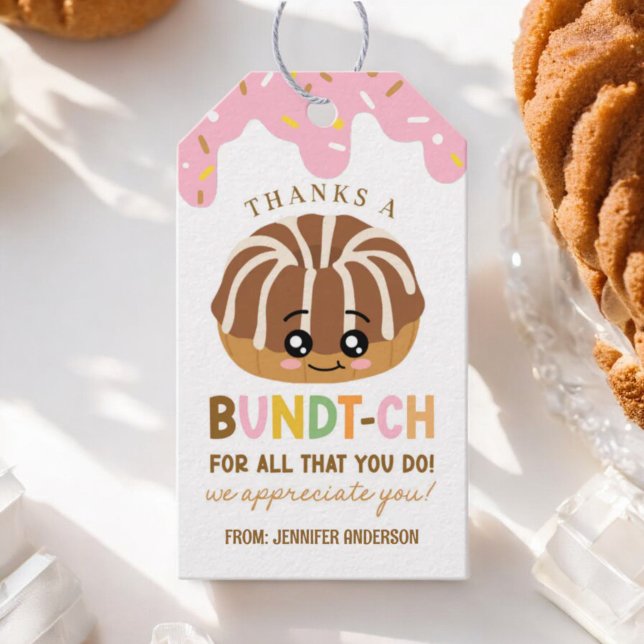 Étiquettes Cadeau Gâteau Bundt-ch Bundt Merci (Créateur téléchargé)