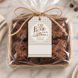 Étiquettes-cadeau Gâteries cuites maison Amour du four