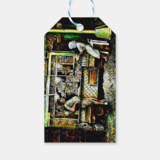 Étiquettes-cadeau Gaye Elise Beda, élégante, artistique, pêcheur, Fi