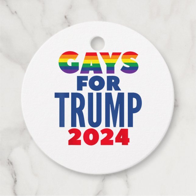 Étiquettes Cadeau Gays Pour L'Élection De Trump En 2024 (Devant)