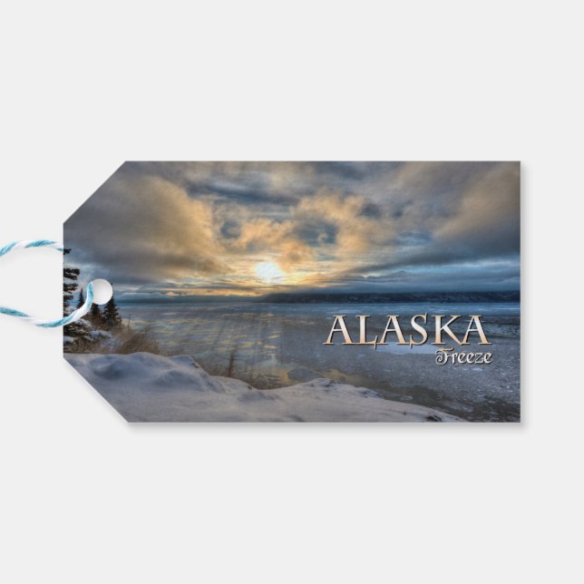 Étiquettes-cadeau Gel de l'Alaska (Dos Horizontal)