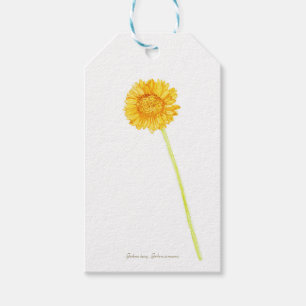 Étiquettes-cadeau Gerbera