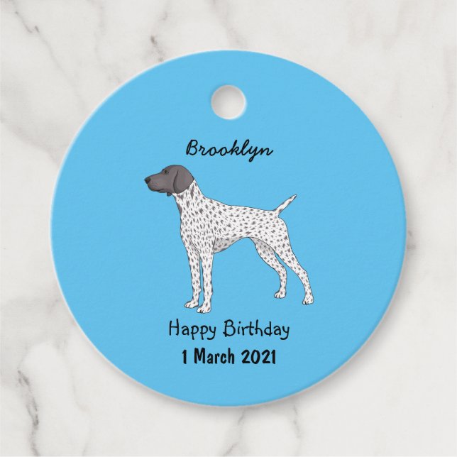 Étiquettes Cadeau German Shorthred Pointer dog (Devant)