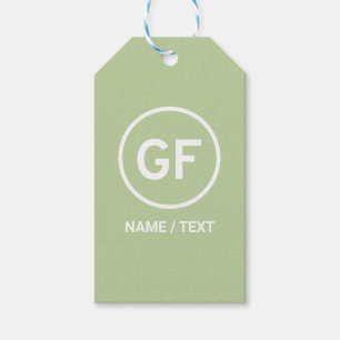Étiquettes-cadeau GF pour Gluten logo alimentaire gratuit marque per