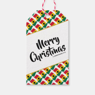 Étiquettes-cadeau GHANA Custom Joyeux Noël Bible Écriture