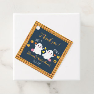 Étiquettes Cadeau Ghosts Twin Boys Baby shower Merci Favoriser Tags