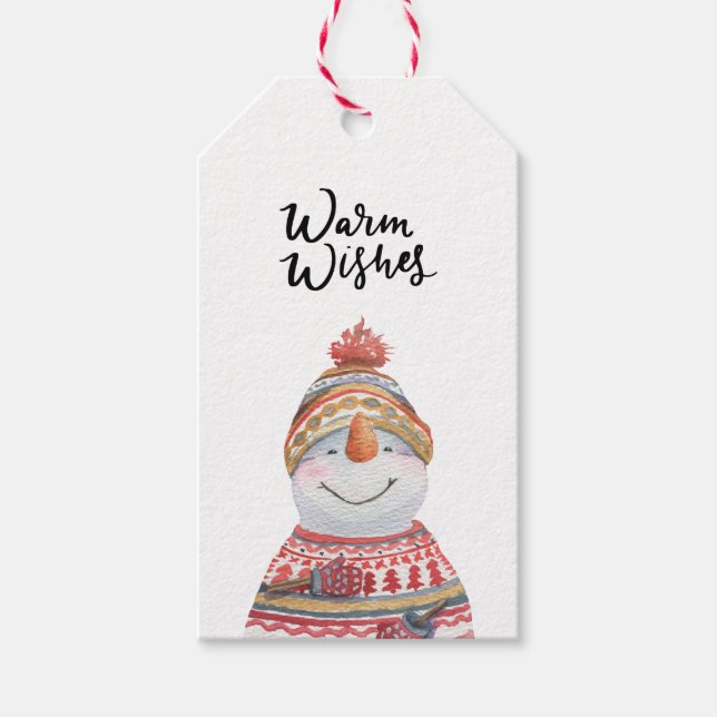 Étiquettes-cadeau Gift Tag (jeu vidéo) - Snowman (Devant)