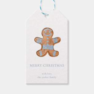 Étiquettes-cadeau Gingerbread Man Christmas Cadeaux Tags