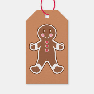 Étiquettes-cadeau Gingerbread Man Cookie Tags cadeaux