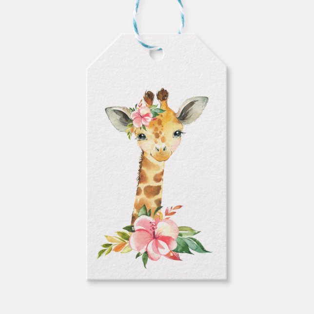 Étiquettes-cadeau Giraffe Générique (Devant)