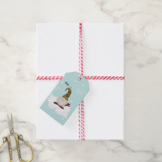 Étiquettes-cadeau Gnome signe "Je t'aime" dans le tag cadeau ASL