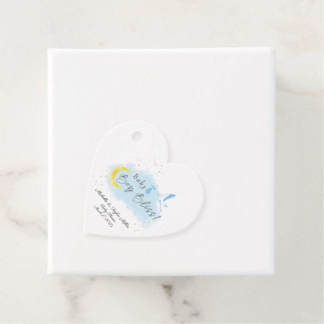 Étiquettes Cadeau Gold Starlit Baby Boy Bliss Stores Livraison spéci (En situation)