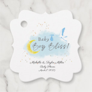 Étiquettes Cadeau Gold Starlit Baby Boy Bliss Stores Livraison spéci