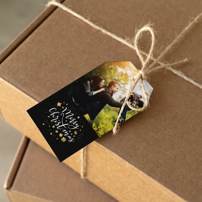 Étiquettes-cadeau Gold Stars "Joyeux Noël" (Créateur téléchargé)