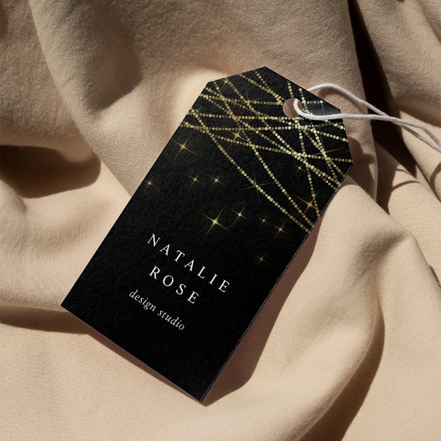 Étiquettes-cadeau Golden Garland Business (Créateur téléchargé)