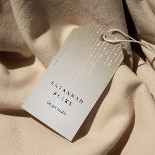 Étiquettes-cadeau Golden Rain Custom Business ou Boutique Tags