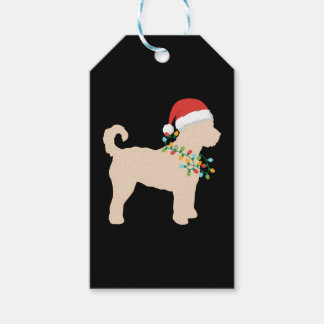 Étiquettes-cadeau Goldendoodle Doodle Lights Collier de boîte Chiot