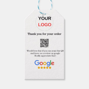 Étiquettes-cadeau Google examen logo de l'entreprise Analyser QR exa