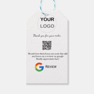 Étiquettes-cadeau Google examen logo de l'entreprise Analyser QR exa