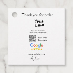 Étiquettes Cadeau Google examen logo entreprise site Web scanner cod