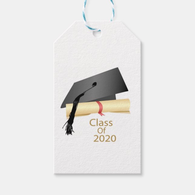Étiquettes-cadeau Graduation 2020 (Devant)