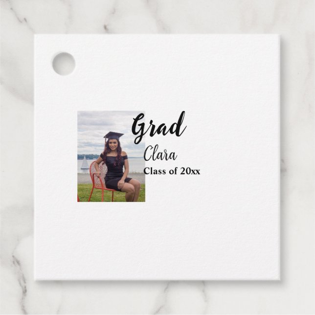 Étiquettes Cadeau Graduation ajouter nom classe de 20xx félicitation (Devant)