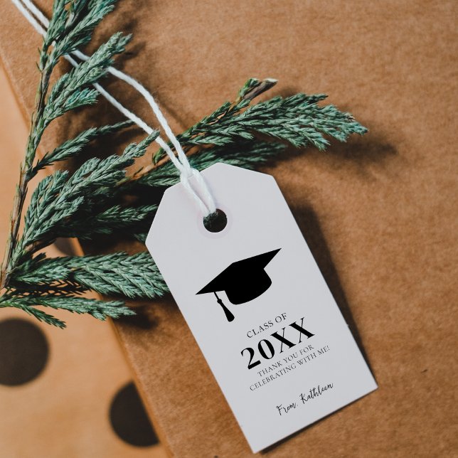Étiquettes-cadeau Graduation Merci Grad Party Favoriser le lycée (Créateur téléchargé)
