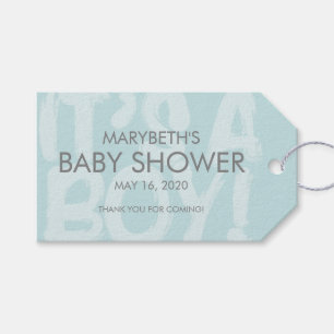 Étiquettes-cadeau Graffiti Baby shower bleu Favoriser le cadeau étiq