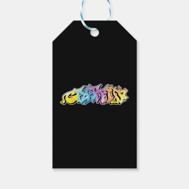 Étiquettes-cadeau Graffiti Spray Paintings Painters Graffiti Is (Devant)