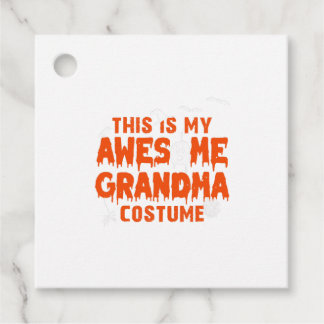 Étiquettes Cadeau Grand-mère Costume Halloween Grand-mère