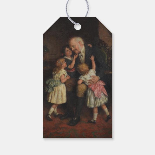 Étiquettes-cadeau Grand-père et Petites-filles (par Joseph Clark) (Devant)
