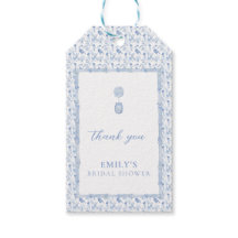 Grandmillénariste bleu chinoiserie Baby Shower de 