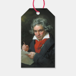 Étiquettes-cadeau Grands compositeurs Ludwig van Beethoven