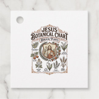 Étiquettes Cadeau Graphique botanique de Jésus Plantes bibliques Jés