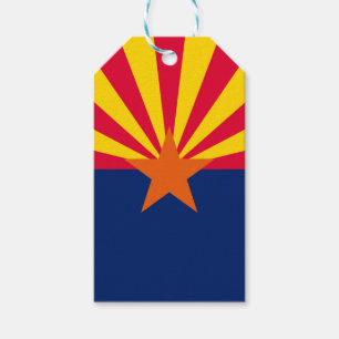 Étiquettes-cadeau Graphique Drapeau dynamique de l'état de l'Arizona
