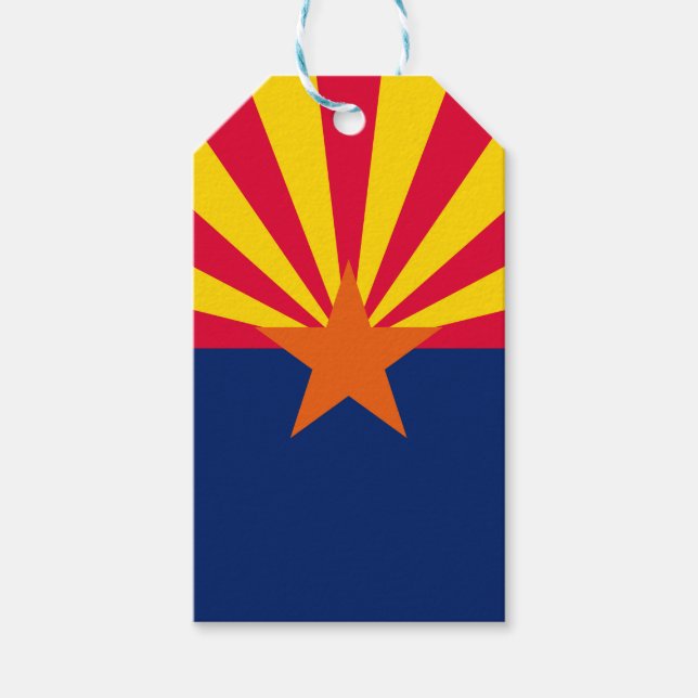 Étiquettes-cadeau Graphique Drapeau dynamique de l'état de l'Arizona (Devant)