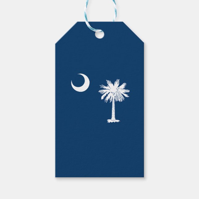 Étiquettes-cadeau Graphique du drapeau de l'État de Caroline du Sud  (Devant)