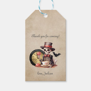 Étiquettes-cadeau Grave erreur gothique squelette Halloween Baby Ann