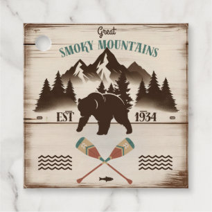 Étiquettes Cadeau Great Smoky Mountains, TN ours