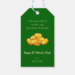 Étiquettes-cadeau Green Gold et amis St. Patrick's Day 