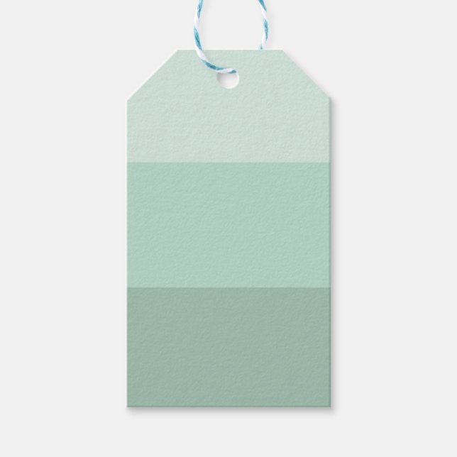 Étiquettes-cadeau Green ombre (Devant)