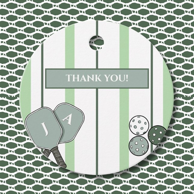 Étiquettes Cadeau Green Perfect Match Couple Bridal Shower Thank You (Créateur téléchargé)