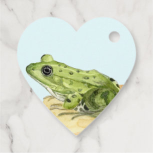 Étiquettes Cadeau Grenouille verte