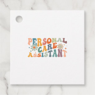 Étiquettes Cadeau Groovy Soins personnels Assistant PCA Infirmière