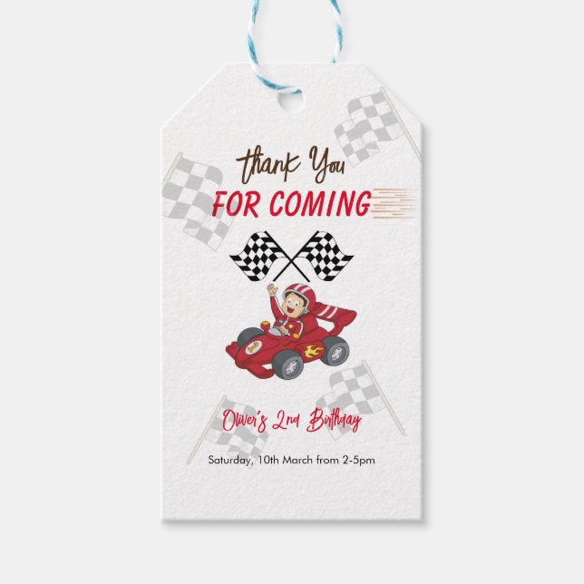 Étiquettes-cadeau Grossissant deux jeûnes 2e anniversaire (Devant)