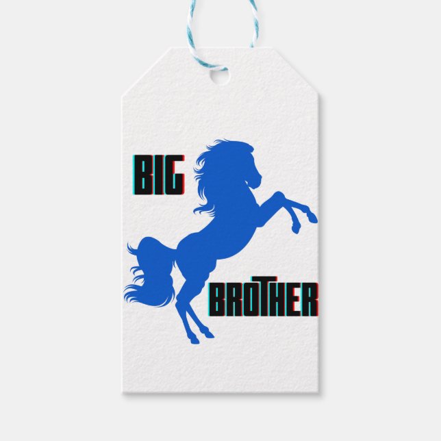 Étiquettes-cadeau Grother Horse Rearing (Devant)