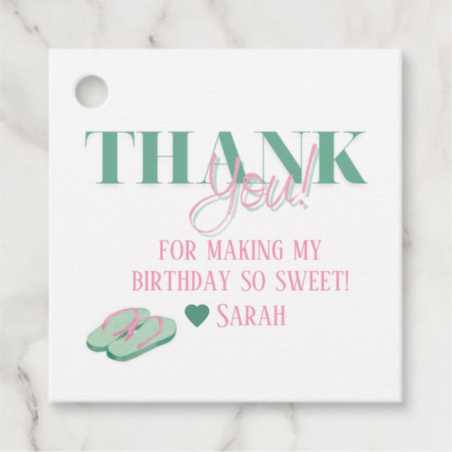 Étiquettes Cadeau groupe de serveurs preppy pour les balises (Devant)